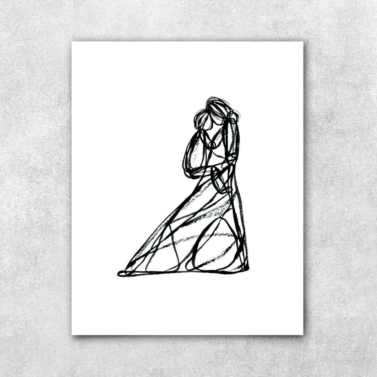 A Penny For Your Thoughts - Line Series Fine Art Print