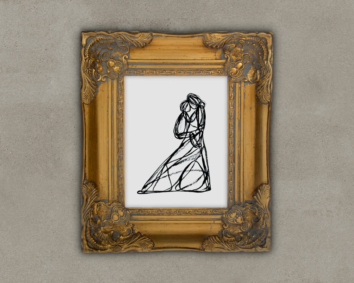 A Penny For Your Thoughts - Line Series Fine Art Print