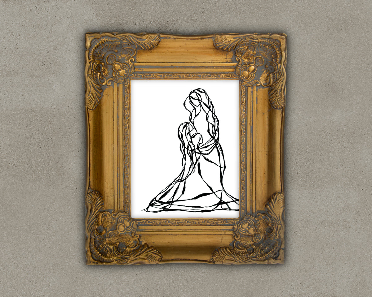 Bloom & Be Free - Line Series Fine Art Print