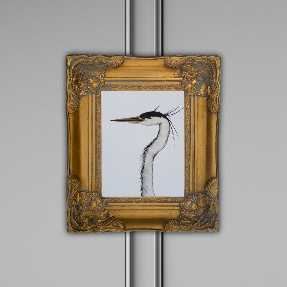 Longneck Bottle - Great Blue Heron Original Watercolor, 9x12
