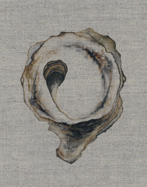 Oyster in Linen No. 003 - Linen Canvas Print