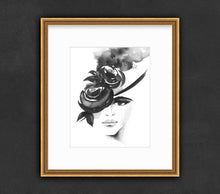 Load image into Gallery viewer, Renaissance Eyes - The Ladies Original Watercolor, 8x10.5