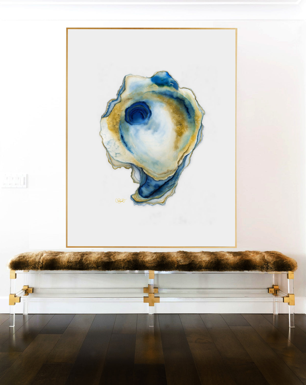 Savi Blue - Oyster Fine Art Print