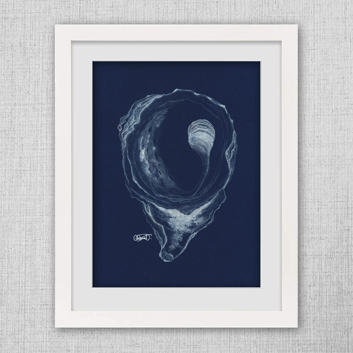 Silver Moon - Silver Oyster Fine Art Print