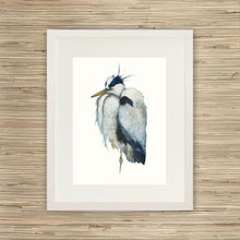 Load image into Gallery viewer, "Somewhere" Fine Art Print - Great Blue Heron (2020)