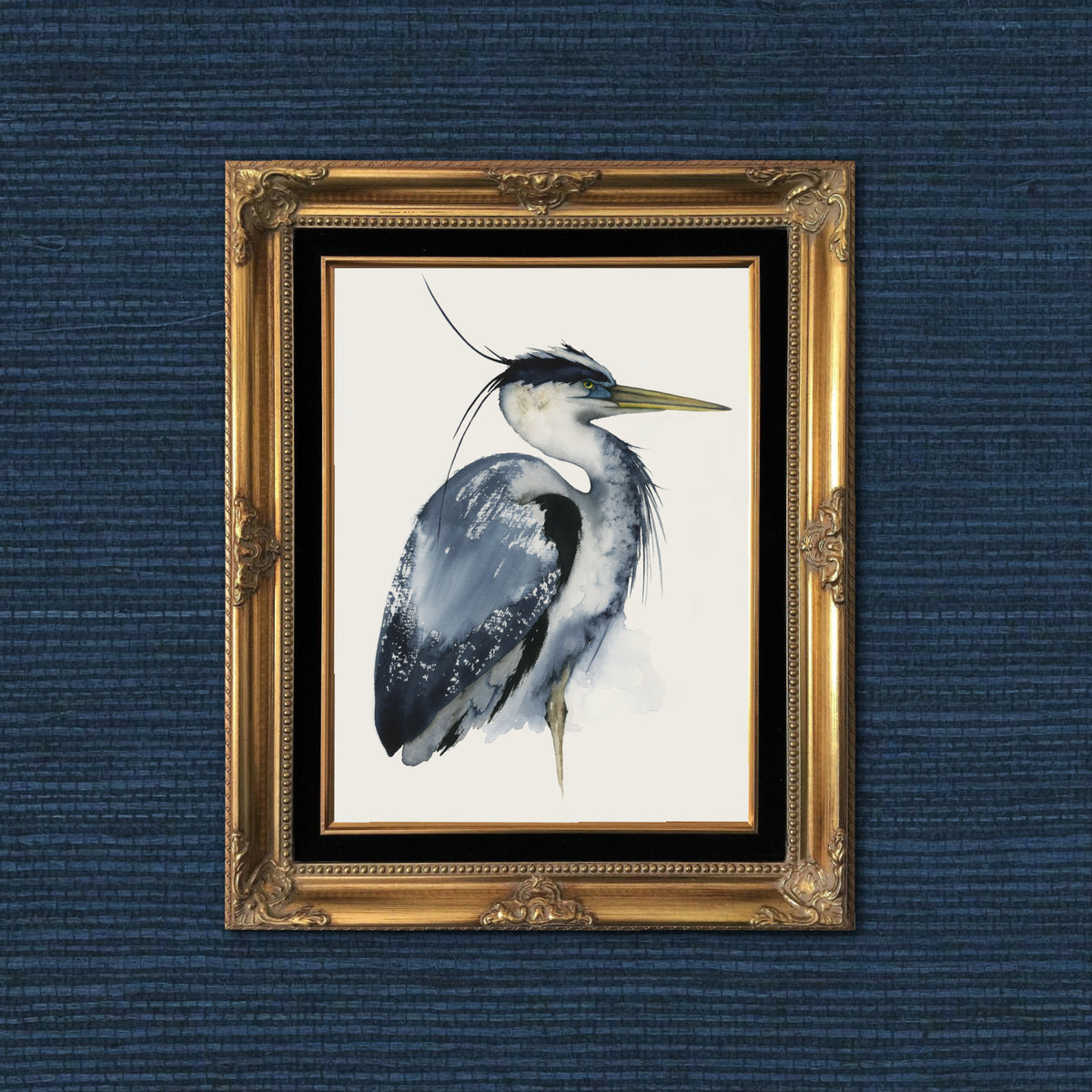 Watchful - Great Blue Heron Fine Art Print