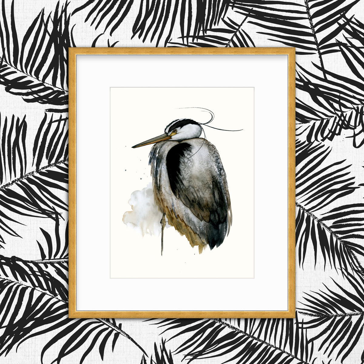 When She's Gone - Great Blue Heron Fine Art Print