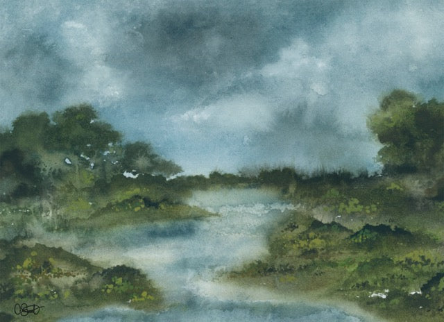 Winter Marsh - Landscape Fine Art Print