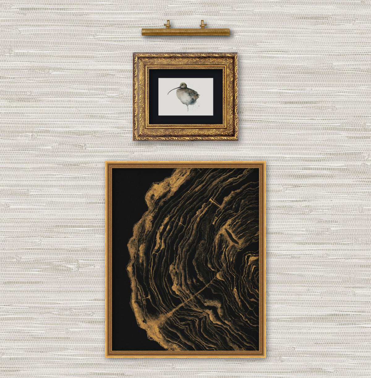 The Stories She Could Tell - Gold Tree Rings Fine Art Print