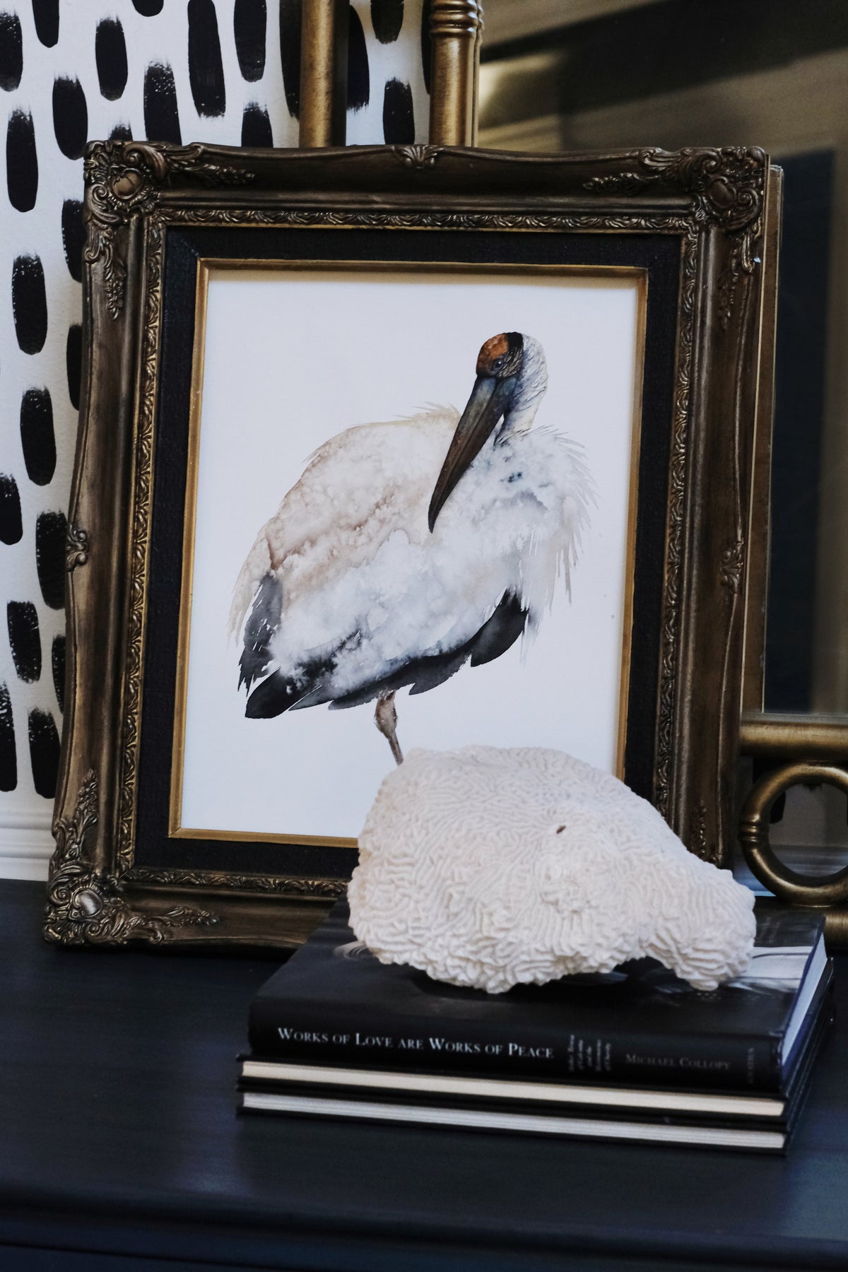 Archibald - Wood Stork Fine Art Print