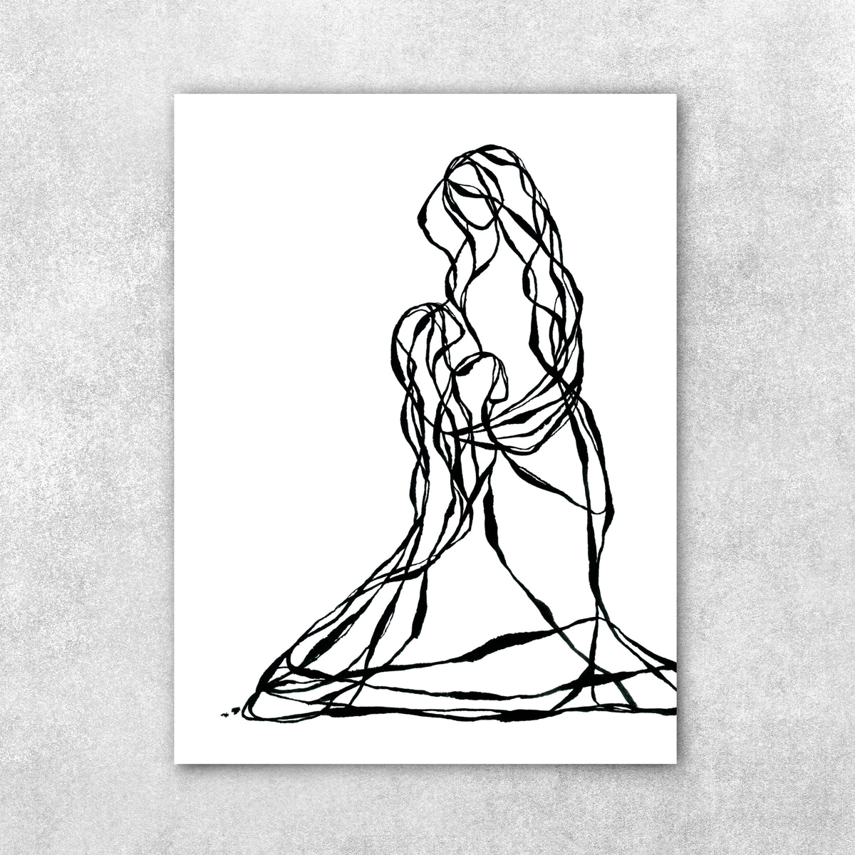 Bloom & Be Free - Line Series Fine Art Print
