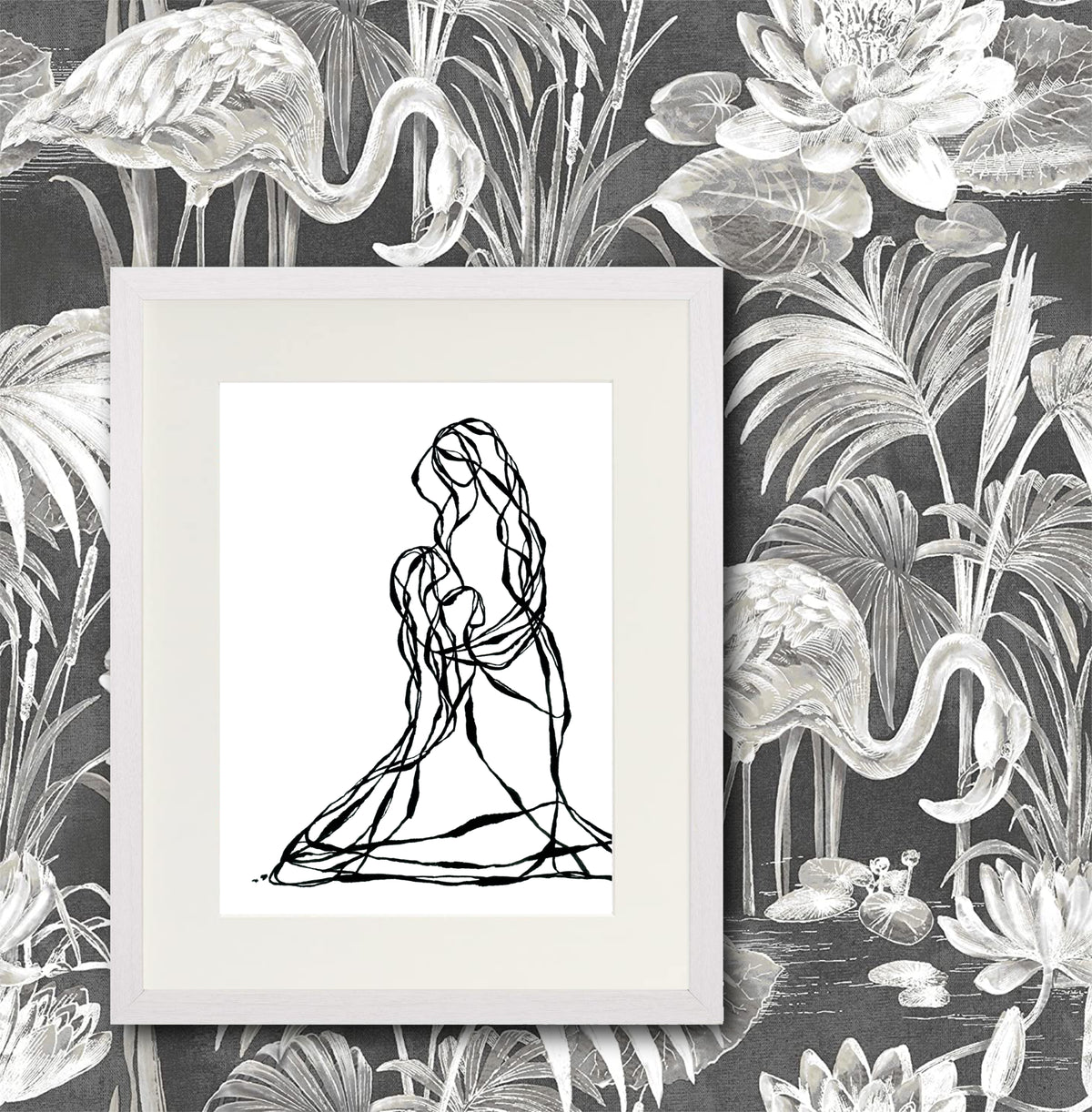 Bloom & Be Free - Line Series Fine Art Print