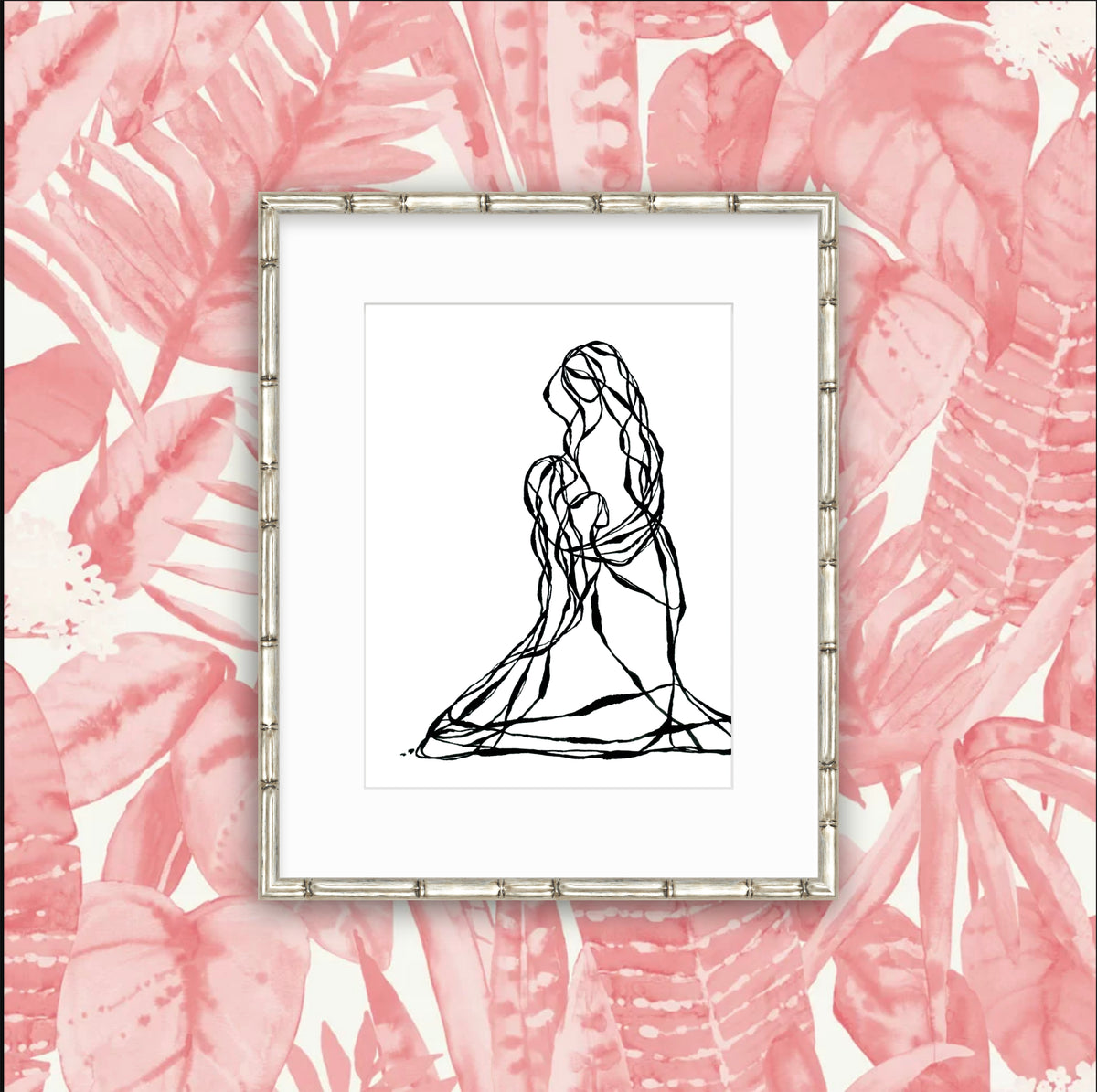 Bloom & Be Free - Line Series Fine Art Print