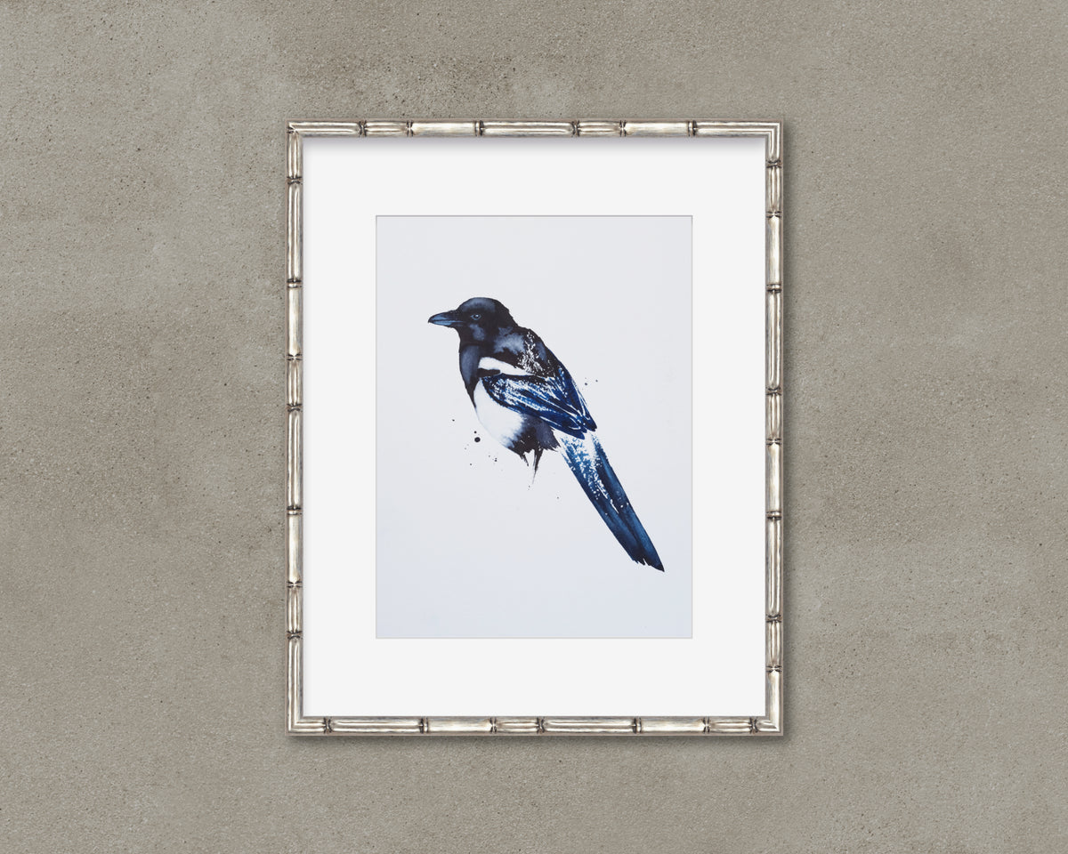 Dorthea - Magpie Original Watercolor, 9x12