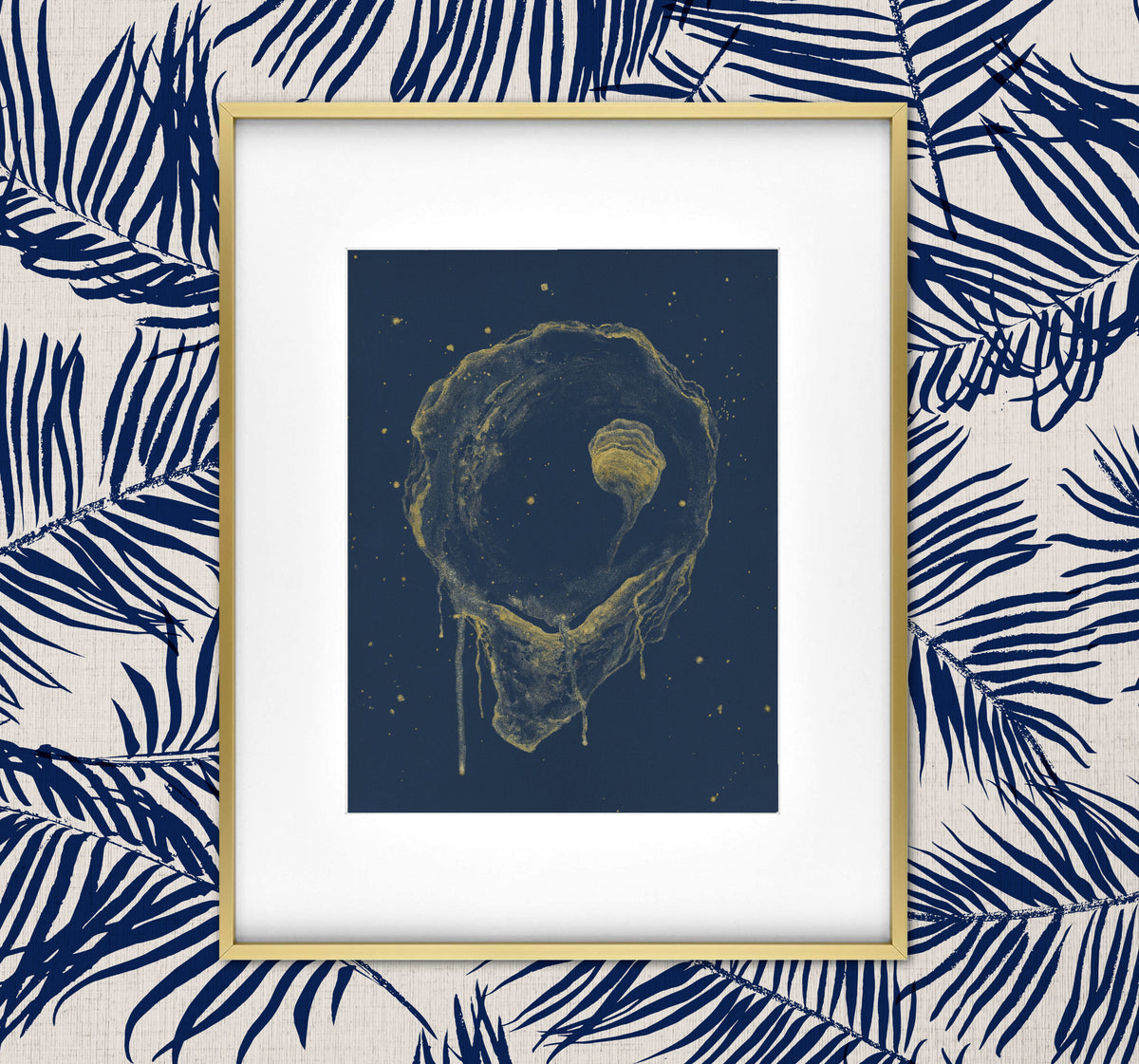 Dripping Salt - Gold Oyster Fine Art Print