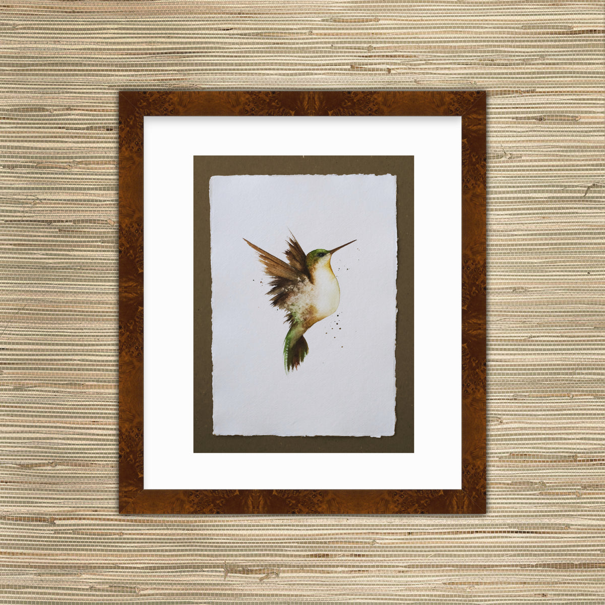 Evermore - Hummingbird Original Watercolor, 8.5x12