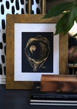 Load image into Gallery viewer, “Golden Midnight” Fine Art Print - Gold Oyster (2020)
