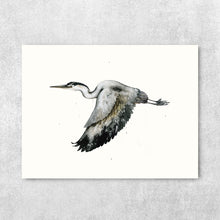 Load image into Gallery viewer, “If I Had Wings” Fine Art Print - Great Blue Heron (2021)
