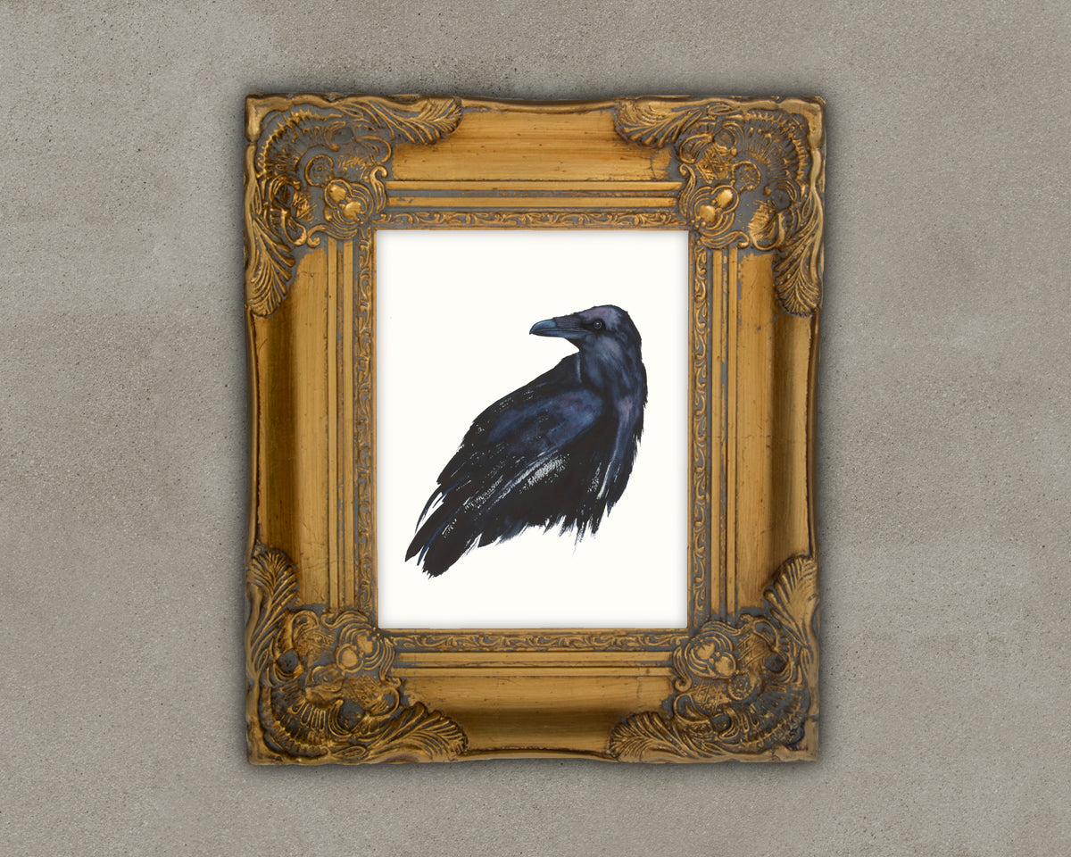 Iridescent Moon - Raven Fine Art Print