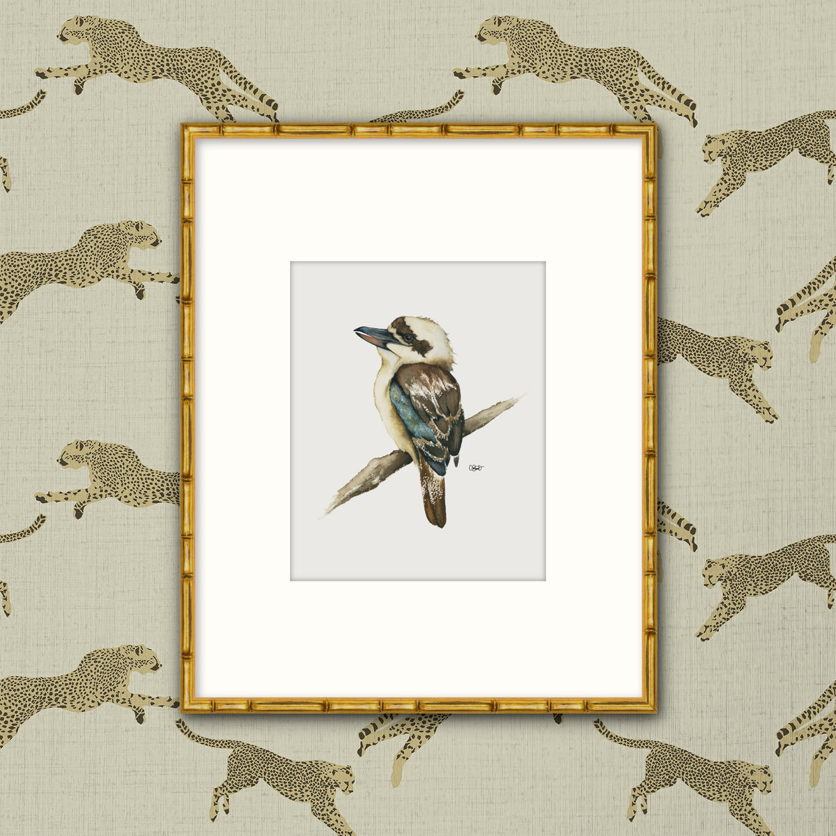 Joyous - Kookaburra Original Watercolor, 8.25x10