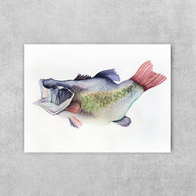 Load image into Gallery viewer, “Lavender Lester” Fine Art Print - Large Mouth Bass (2019)

