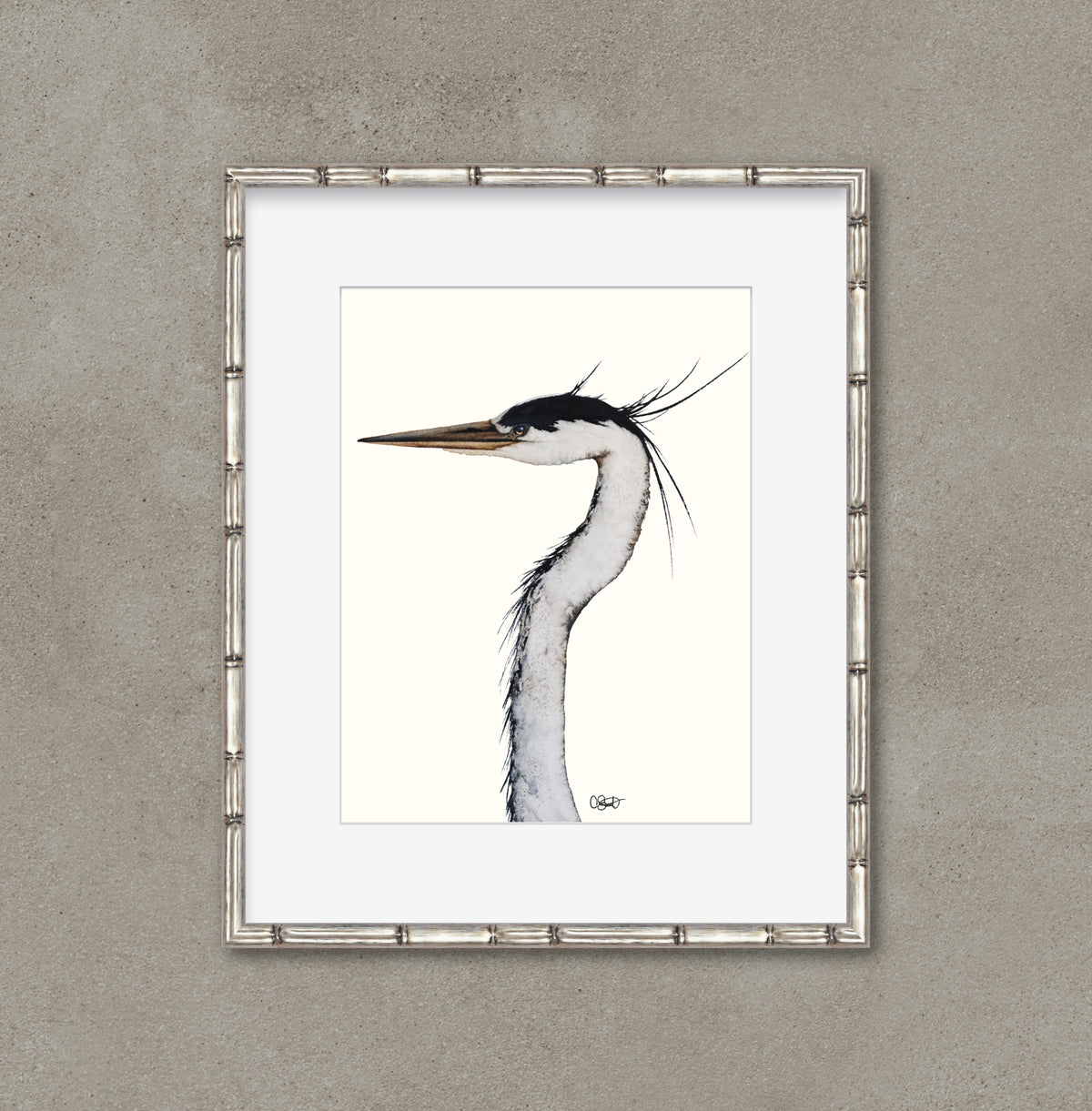 Longneck Bottle - Great Blue Heron Fine Art Print