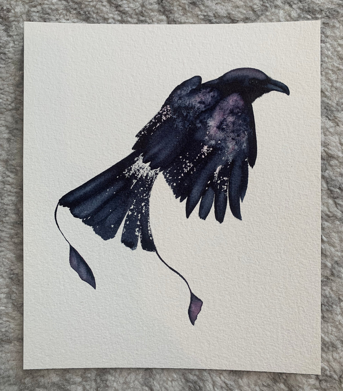 Midnights - Original Watercolor, 8.25x10