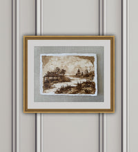 Load image into Gallery viewer, &quot;Sepia Sunset&quot; ORIGINAL Walnut Ink Landscape 12x9 (2022)
