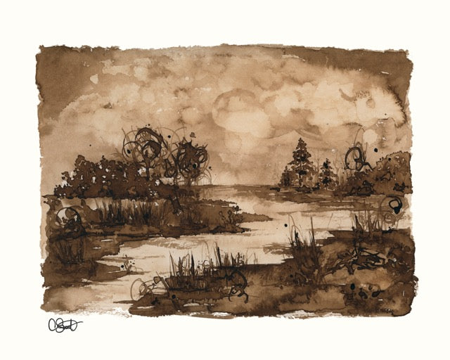 Sepia Sunset - Landscape Fine Art Print