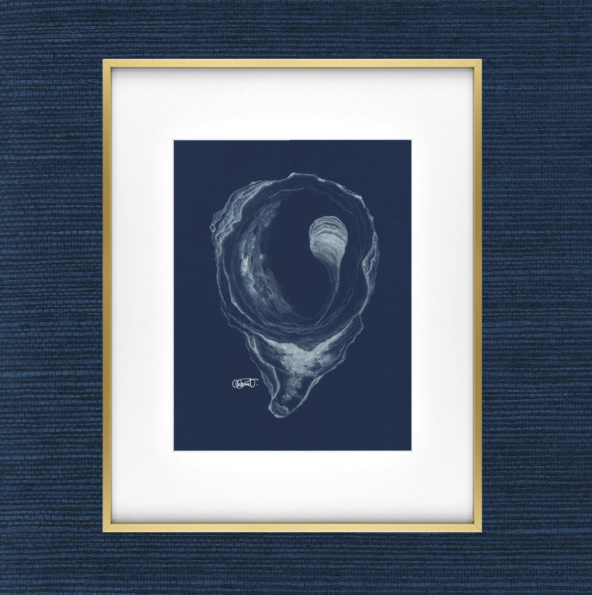 Silver Moon - Silver Oyster Fine Art Print