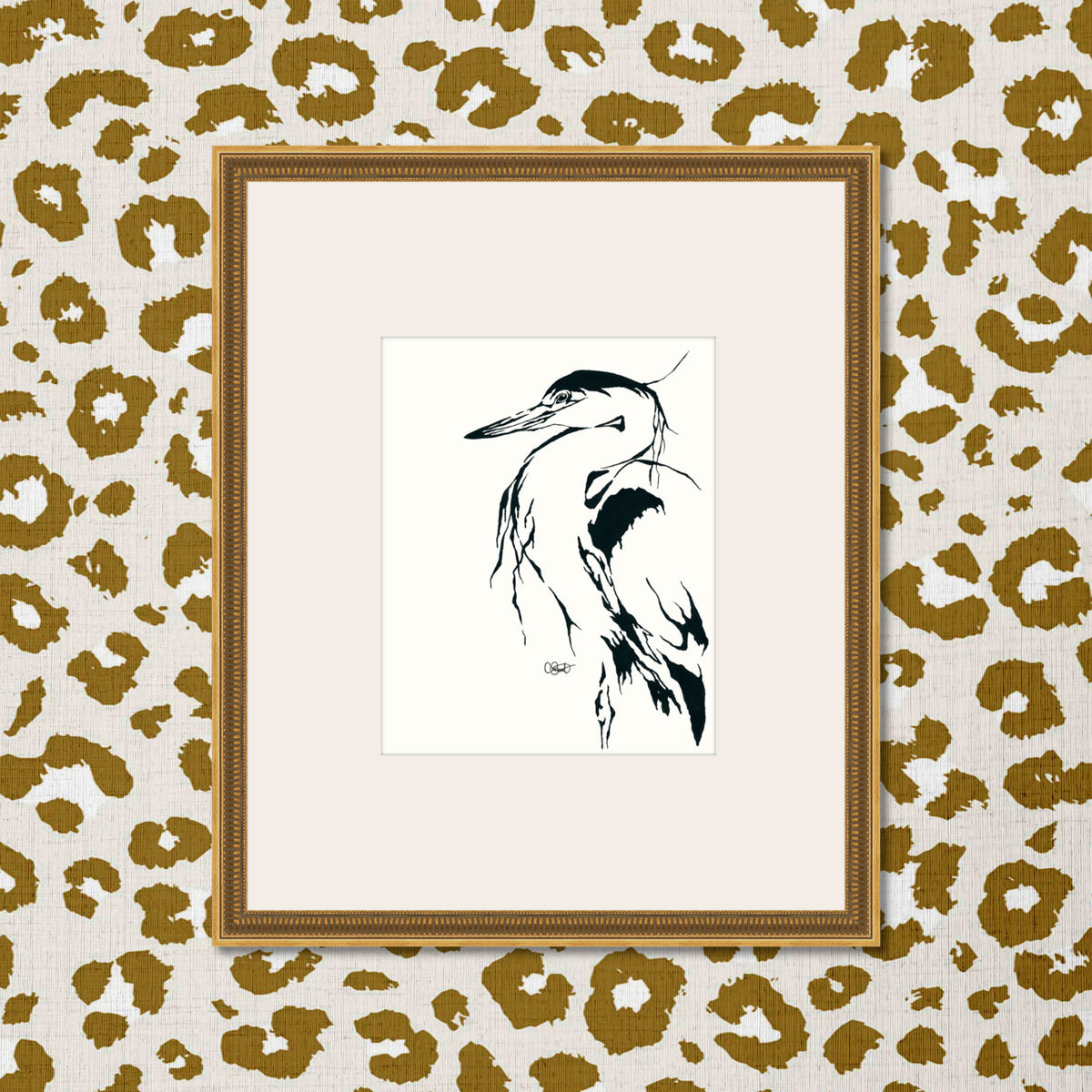 Stark Wonder - Heron Fine Art Print
