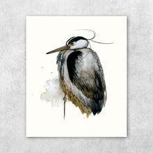 Load image into Gallery viewer, “When She&#39;s Gone” Fine Art Print - Great Blue Heron (2021)
