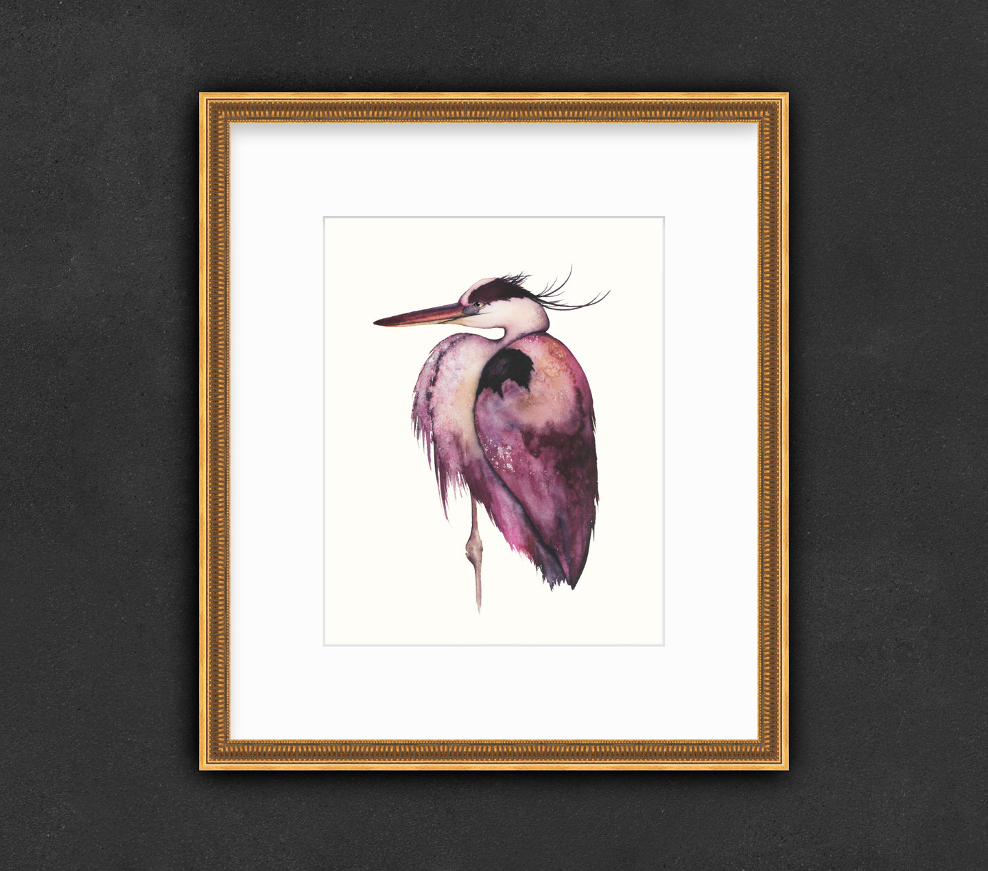 “Wild Plumeria” Fine Art Print - Great Blue Heron (2021)